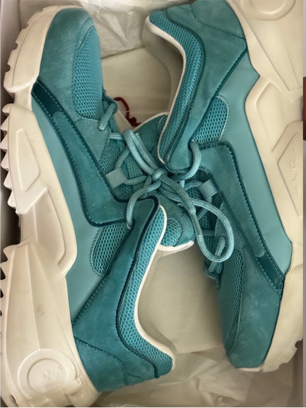 Chunky Teal Sneakers
